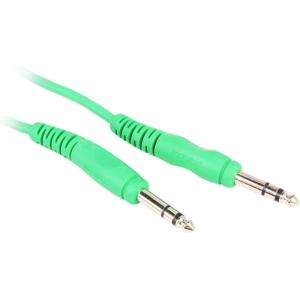 imageRockville RCTR106Y 6ft 14 TRS to 14 TRS Cable 100 Copper Yellow Durable PVC Jacket LowNoise Shielding for Musicians and Studio EngineersGREEN