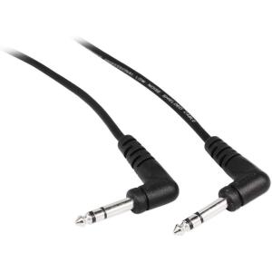 imageRockville RCTR110RRB 10ft 14quot TRS Right Angle Cable NickelPlated Connectors 100 OFC Copper 90 Spiral Shielding for Studio Stage and Live Sound