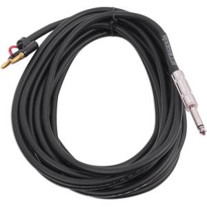 imageRockville RCXBN20 20ft 14quot TS to Banana Speaker Cable 16 Gauge 100 Copper Durable Clear Audio Flexible for Home and Pro Use