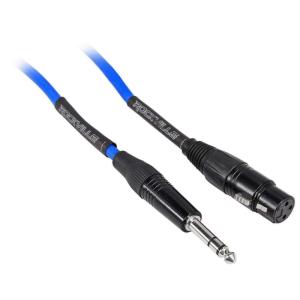 imageRockville RCXFB25BL 25ft Female REAN XLR to 14 TRS Cable 100 Copper Durable PVC Jacket Blue StudioGrade Audio Perfect for Musicians and DJsBlue