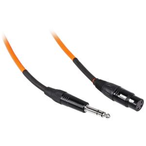imageRockville RCXFB25BL 25ft Female REAN XLR to 14 TRS Cable 100 Copper Durable PVC Jacket Blue StudioGrade Audio Perfect for Musicians and DJsOrange