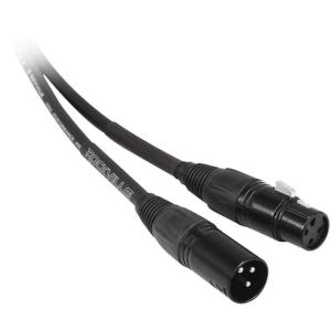 imageRockville RCXFM100PBL 100ft Female to Male XLR Cable NickelPlated REAN Connectors Low Noise Durable PVC Jacket Blue Color for Live Sound and Studio RecordingBlack