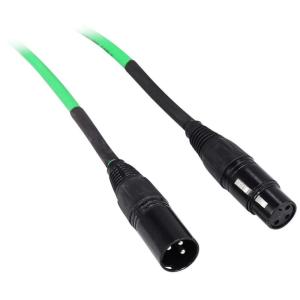 imageRockville RCXFM100PBL 100ft Female to Male XLR Cable NickelPlated REAN Connectors Low Noise Durable PVC Jacket Blue Color for Live Sound and Studio RecordingGreen
