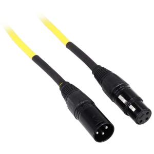 imageRockville RCXFM3PBL 3ft Female to Male REAN XLR Mic Cable 100 Oxygen Free Copper Durable Strain Relief Blue High Signal Clarity for Musicians and PodcastersYellow
