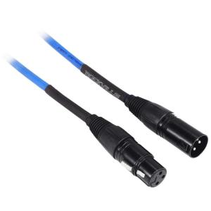 imageRockville RCXFM3PBL 3ft Female to Male REAN XLR Mic Cable 100 Oxygen Free Copper Durable Strain Relief Blue High Signal Clarity for Musicians and PodcastersBlue