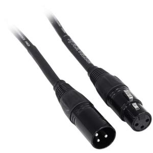 imageRockville RCXFM3PBL 3ft Female to Male REAN XLR Mic Cable 100 Oxygen Free Copper Durable Strain Relief Blue High Signal Clarity for Musicians and PodcastersBLACK