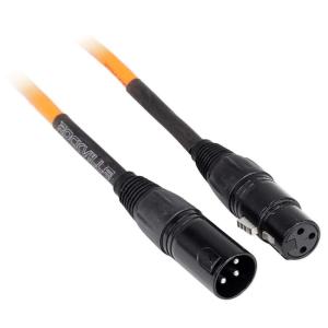 imageRockville RCXFM50PB 50ft Female to Male REAN XLR Cable 100 OFC 90 Spiral Shielding Durable PVC Jacket Low Interference for Live and Studio UseOrange