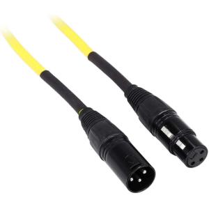 imageRockville RCXFM6PY 6ft Female to Male XLR Microphone Cable 100 Copper REAN Connectors 90 OFC Shielding NoiseFree Audio for Studio Recording and Live Performances