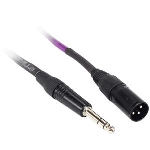 imageRockville RCXMB30R 30ft Male XLR to 14 TRS Cable 100 Copper REAN Connectors Durable PVC Jacket NoiseFree for Live Sound and Studio RecordingPurple