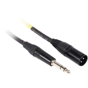 imageRockville RCXMB3Y Male REAN XLR to 14 TRS Cable 3 Feet 100 Copper Balanced Design Yellow Jacket NoiseFree for Studio and Live AudioYellow