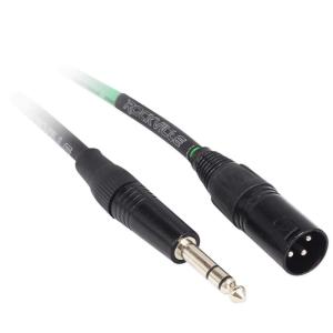 imageRockville RCXMB6B 6ft Male XLR to 14quot TRS Cable 100 Copper 90 OFC Shield Black Nickel REAN Connectors Durable for Studio and Live SoundGREEN