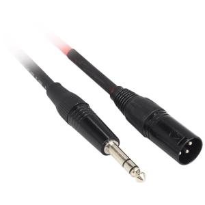 imageRockville RCXMB6B 6ft Male XLR to 14quot TRS Cable 100 Copper 90 OFC Shield Black Nickel REAN Connectors Durable for Studio and Live SoundRED