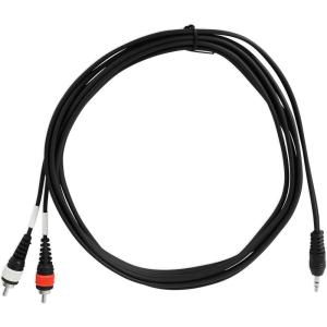 imageRockville RNRMR3 35mm TRS to Dual RCA Cable 3ft 100 Copper Durable NoiseFree Perfect for DJs and Home Audio10 Foot