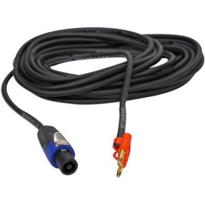 imageRockville RSB17 35 Foot Speakon to Banana Speaker Cable 16 Gauge 100 Copper OxygenFree Conductors Durable PVC Jacket NoiseFree Performance for DJs and Live Sound