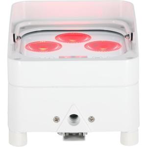 imageRockville Wet PAR 50 White 25W Waterproof Battery DJ Light RGBWAUV LEDs Wireless DMX RF Remote Long Battery Life for Outdoor Events and DJs