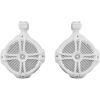 imageRockville 4 RWB90W White 8quot 300w Marine Wakeboard 360 Swivel Tower Speakers