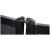 imageRockville RFAAC 112x48 DJ Event Facade 7lb Aluminum Frame Booth 360Degree Panel Rotation FireRetardant Scrims Foldable Design for Mobile DJs and Event PlannersBlack
