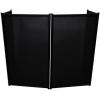 imageRockville RFAAC 112x48 DJ Event Facade 7lb Aluminum Frame Booth 360Degree Panel Rotation FireRetardant Scrims Foldable Design for Mobile DJs and Event PlannersBlack