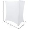 imageRockville RSC5W Universal White DJ Scrim Cloth Cover 360Degree XStand Fit WrinkleResistant Flame Retardant Carry Pouch for DJs and Event Planners