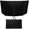 imageRockville RFAAC 112x48 DJ Event Facade 7lb Aluminum Frame Booth 360Degree Panel Rotation FireRetardant Scrims Foldable Design for Mobile DJs and Event PlannersBlack