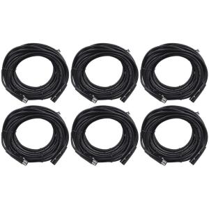 imageRockville 6 RDX5M50 50 5Pin MaleFemale DMX Lighting Cables 100 Copper