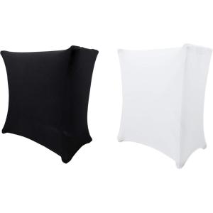 imageRockville BlackWhite Scrim Covers For DJ KeyboardMixerController X Stand