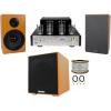 imageRockville BluTube Bluetooth Tube Amplifier65quot Wood Bookshelf Speakers8quot Sub