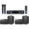 imageRockville Hybrid Bluetooth Karaoke Home Theater System and 4 4quot Speakers2 Mics