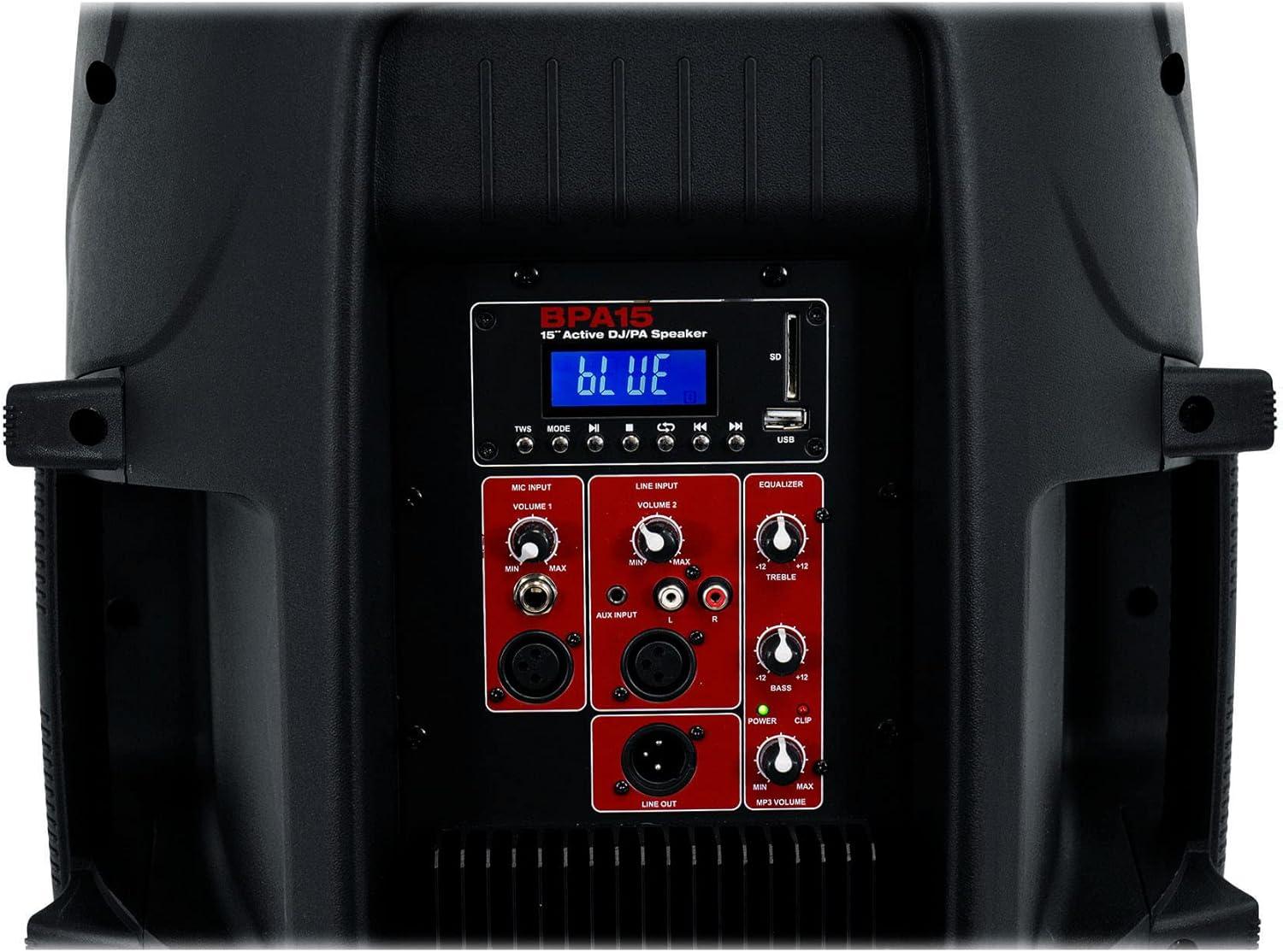 image2 Rockville BPA15 15quot Bluetooth 1600w DJ PA SpeakersWeatherproof Speaker Bags