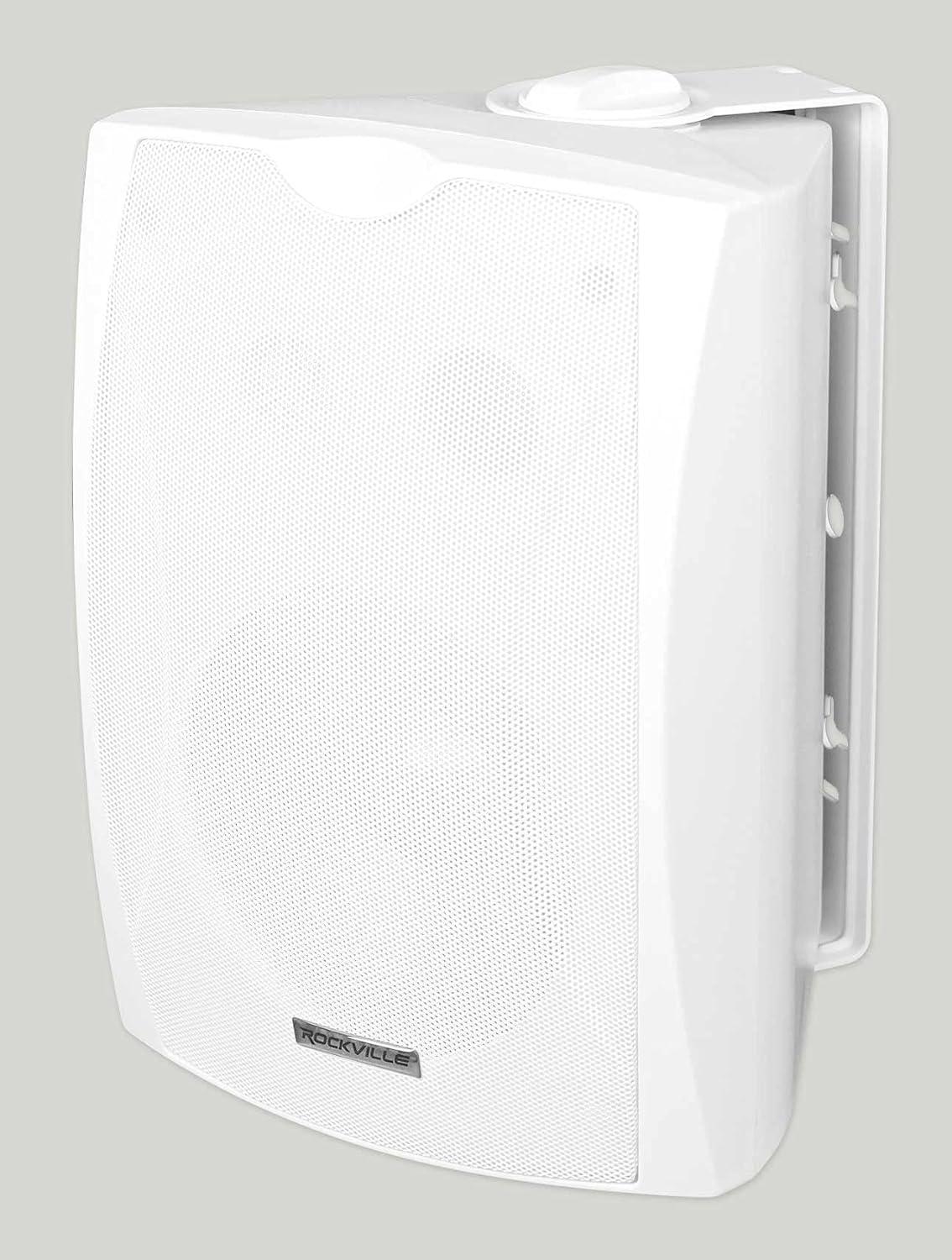 imageRockville 10 WET6W 70V 65quot IPX55 White Commercial IndoorOutdoor Wall Speakers