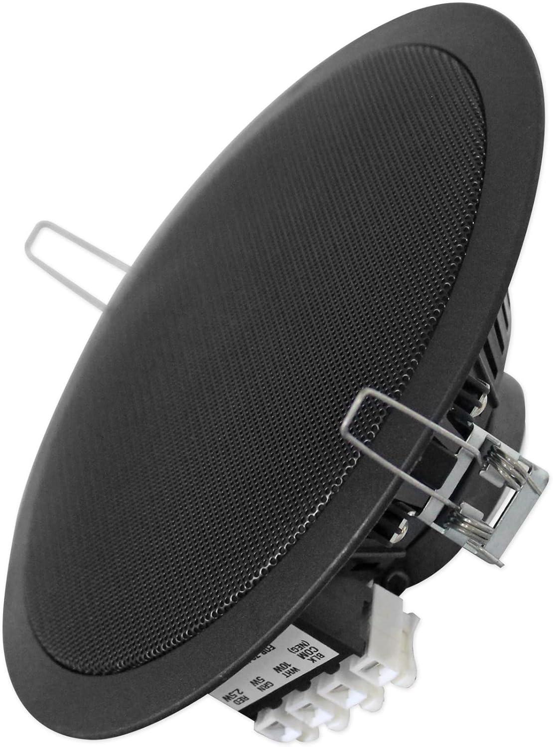 imageRockville 40 CCL6T Black 70V 6quot Commercial Ceiling Speakers 4 RestaurantOffice