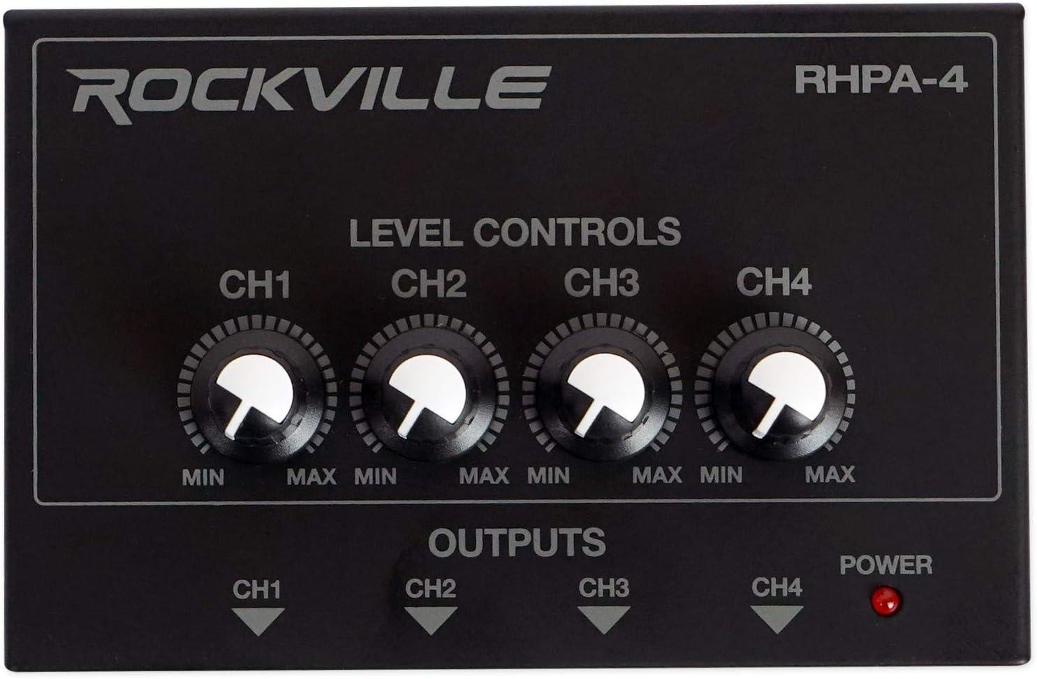imageStudio Bundle w4 Rockville PROM50 SR Headphones4 Channel Headphone Amplifier