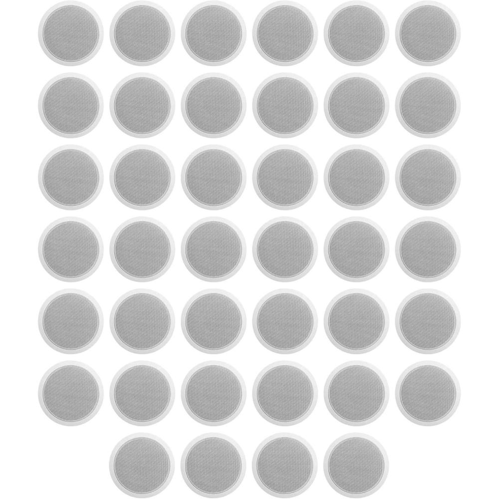 imageRockville 40 CCL6T White 70V 6quot Commercial Ceiling Speakers 4 RestaurantOffice