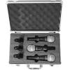 imageRockville RMC3PK Dynamic Microphones 3 Pack UniDirectional Metal Build XLR Clear Sound Low Background Noise Durable Case for Vocals Instruments DJs