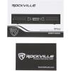 imageRockville RPA12 5000W Peak1400W RMS 2 Channel Rack Mount Power Amplifier Bridgeable ProDJ Amp LED Indicators for Live Sound