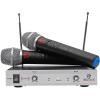 imageRockville RWM1202VH VHF Wireless 2 Handheld Microphone System Metal Receiver Dual Filter Ultra Signal Stability Low Power Consumption Perfect for Karaoke and Presentations