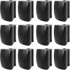 imageRockville 12 WET5B 70V 525quot IPX55 Black Commercial IndoorOutdoor Wall Speakers