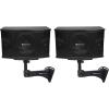 imageRockville 2 KPS10 10quot 3Way 1200w KaraokePro SpeakersAdjustable Wall Brackets