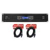 imageRockville RPA14 7000w Peak 2000w RMS 2 Channel Power Amplifier ProDJ AmpCables