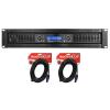 imageRockville RPA16 10000 Watt 2 Channel Power Amplifier ProDJ AmpSpeakon Cables