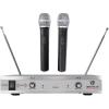 imageRockville RWM1202VH VHF Wireless 2 Handheld Microphone System Metal Receiver Dual Filter Ultra Signal Stability Low Power Consumption Perfect for Karaoke and Presentations