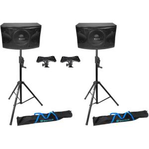 image2 Rockville KPS12 12quot 3Way 1600 Watt Karaoke SpeakersCrankUp Speaker Stands