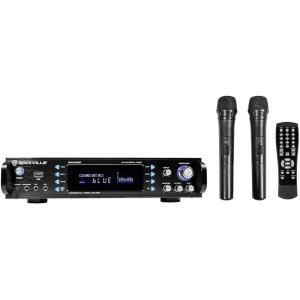 imageRockvilIe RPA70WBT 1000w 2 Channel Rack DJ AmplifierMixerwBluetoothUSBMics