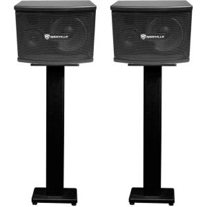 imageRockville 2 KPS65 65quot 2Way 400 Watt KaraokePro SpeakersFurniture Stands
