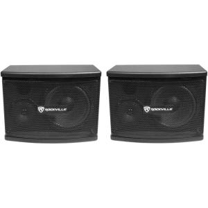 imageRockville Pair KPS65 800W 2Way 65quot Karaoke Speakers MDF Enclosure Wall Brackets Crisp Vocals for Karaoke and Home Audio