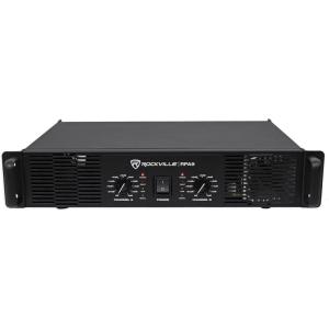imageRockville RPA9 3000W Peak800W RMS 2 Channel Power Amplifier High Output Durable Build Versatile Inputs for DJs and Pro Audio