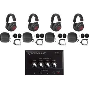 imageStudio Bundle w4 Rockville PROM50 SR Headphones4 Channel Headphone Amplifier