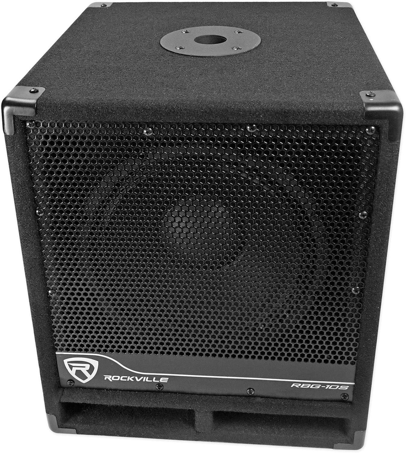 imageRockville RBG10S Bass Gig 10quot 1200w Powered PA Subwoofer DJProAcoustic Riser
