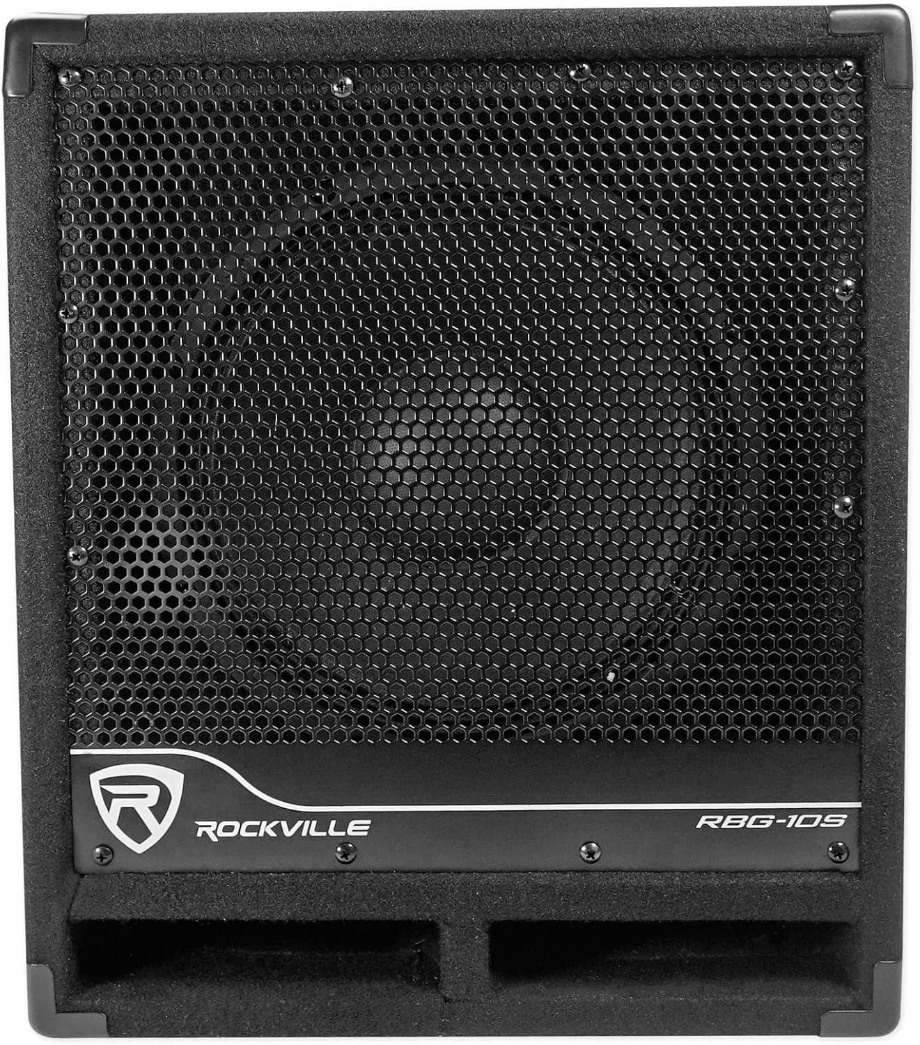 imageRockville RBG10S Bass Gig 10quot 1200w Powered PA Subwoofer DJProAcoustic Riser