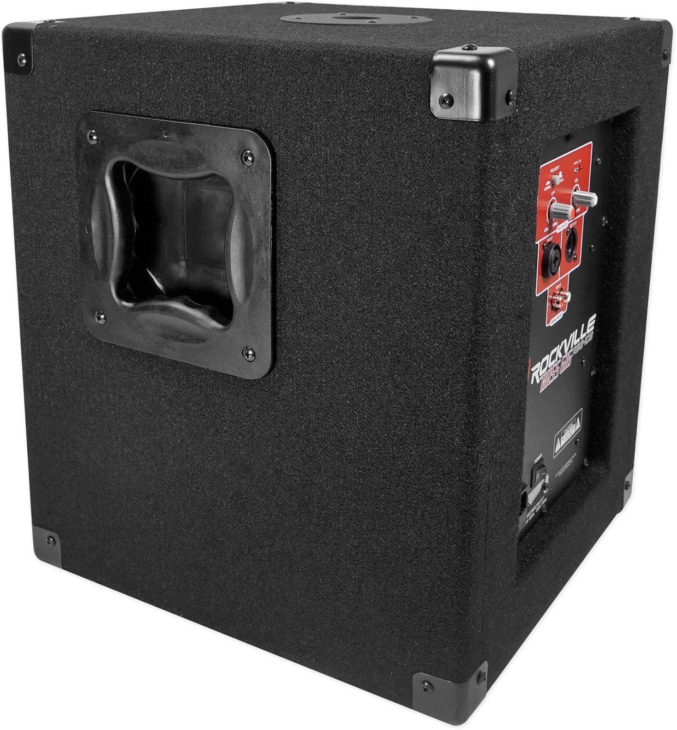 imageRockville RBG10S Bass Gig 10quot 1200w Powered PA Subwoofer DJProAcoustic Riser